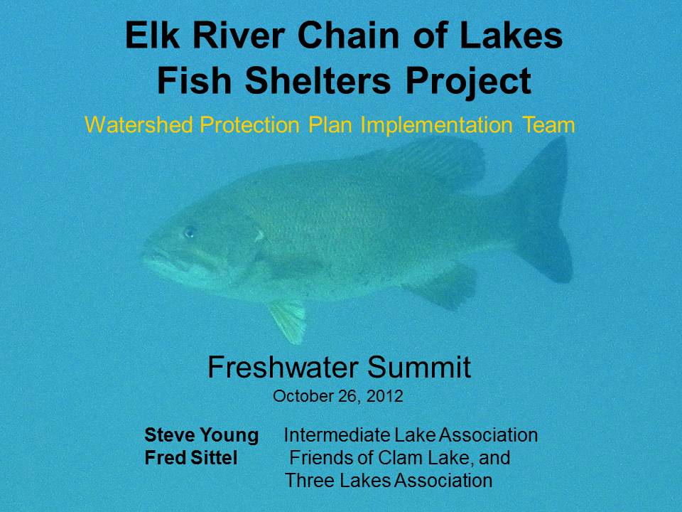 Freshwater Summit 2012 - THREE LAKES ASSOCIATION